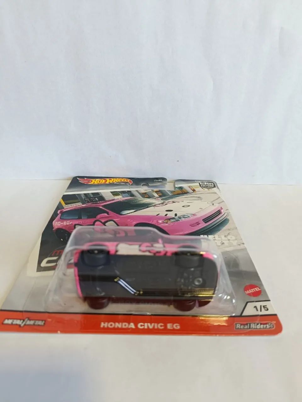 Hot Wheels Honda Civic EG Hello Kitty - Foto 3