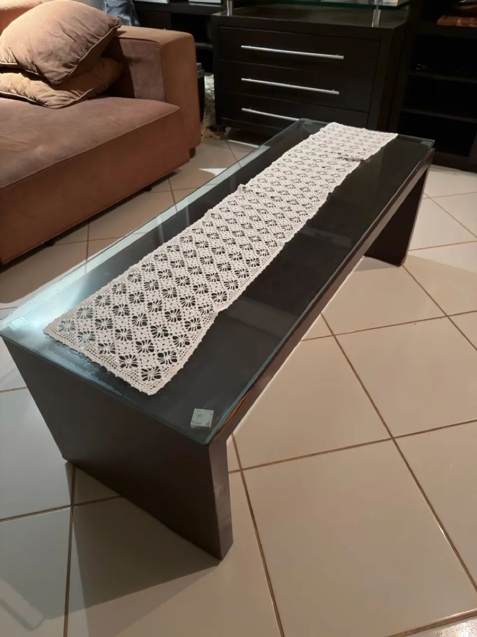 Mesa de centro com vidro  - Foto 3