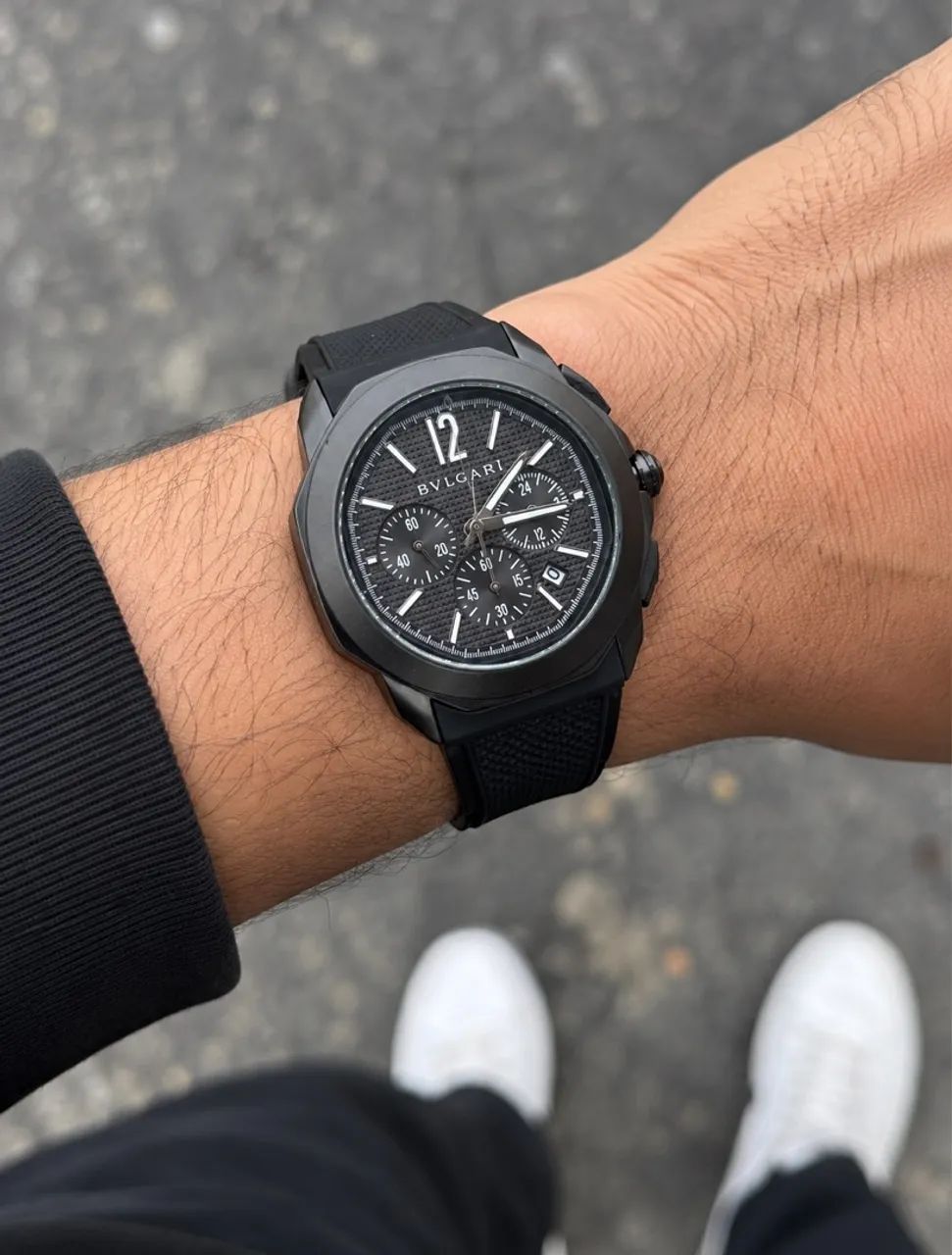 Relógio Esportivo Premium Preto - Estilo Sofisticado