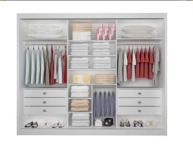 Guarda-Roupa Platinum 3 Portas de Correr Branco - Foto 2