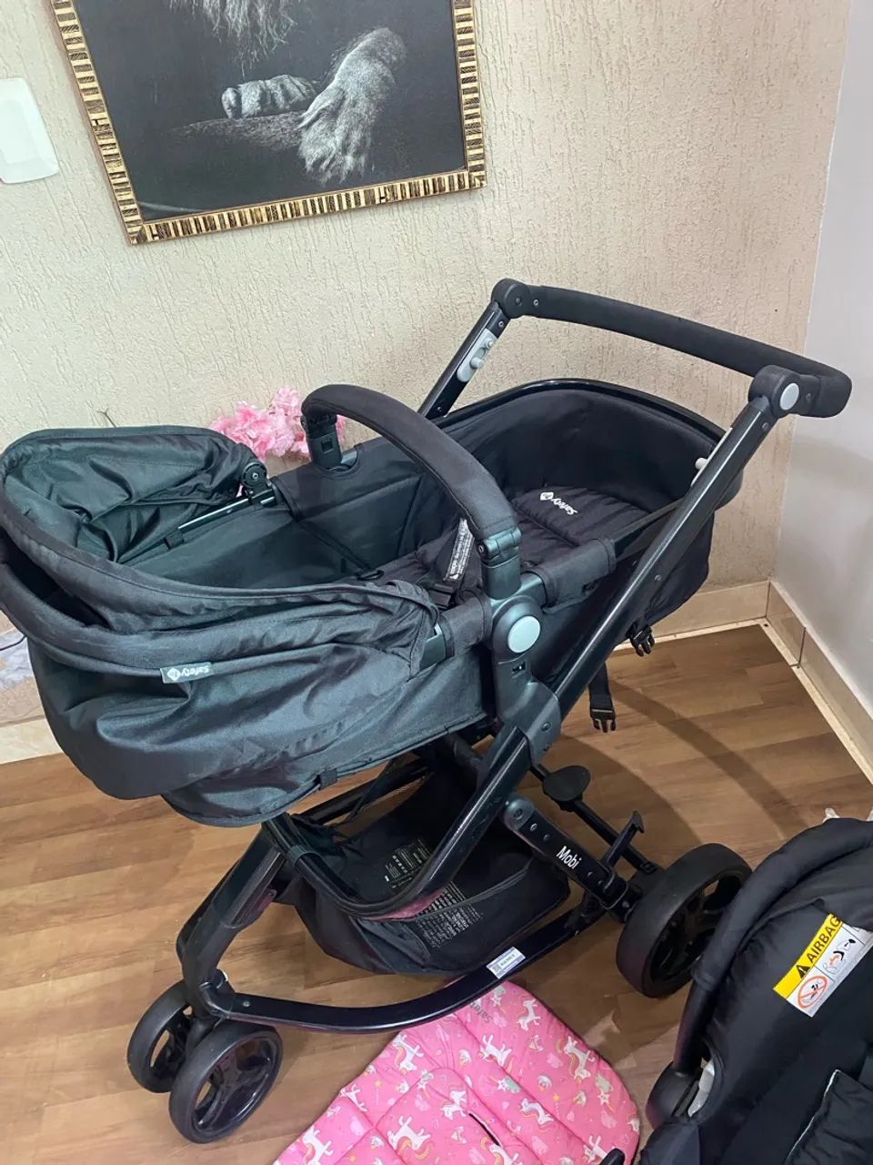 Carrinho Safety com bebê conforto e base  - Foto 5