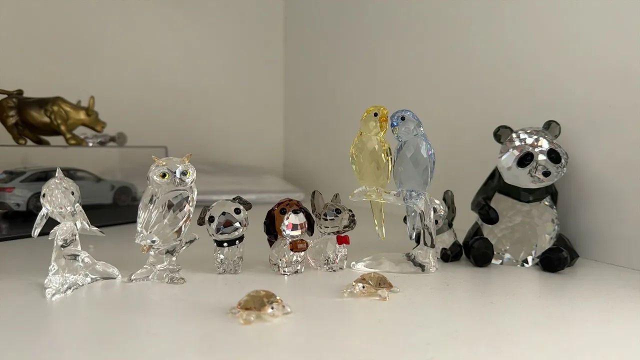 Coleção de Cristal Swarovski Animais Variados