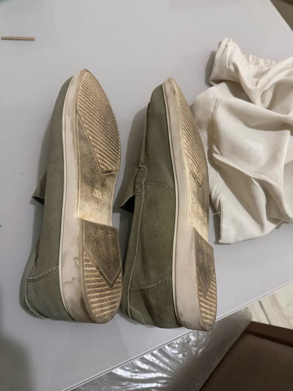 Mocassim de couro Zara - Foto 4
