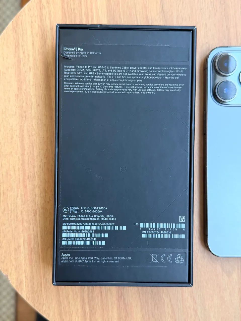 iPhone 13 Pro 256GB - Grafite (Ótimo estado, nunca aberto