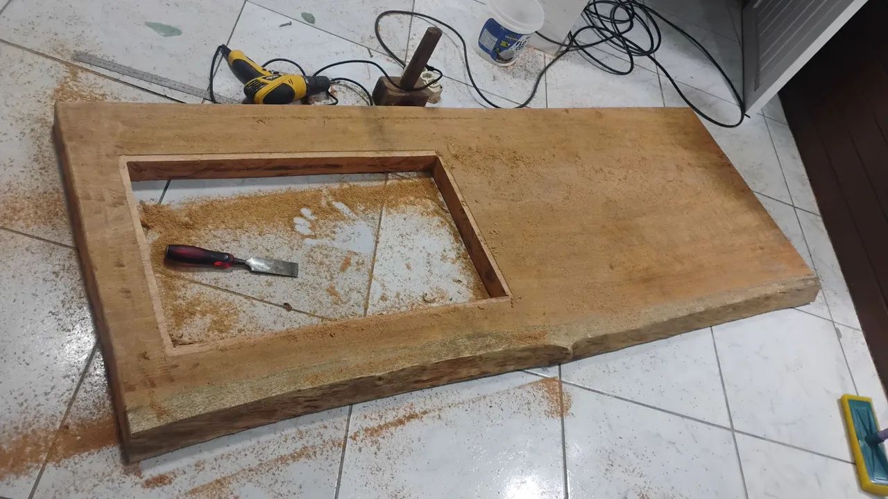 Bancada rústica 