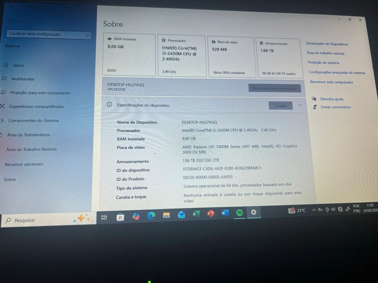 Notebook Sony VAIO ? i5 + 8GB RAM + SSD 2TB  ?  - Foto 4