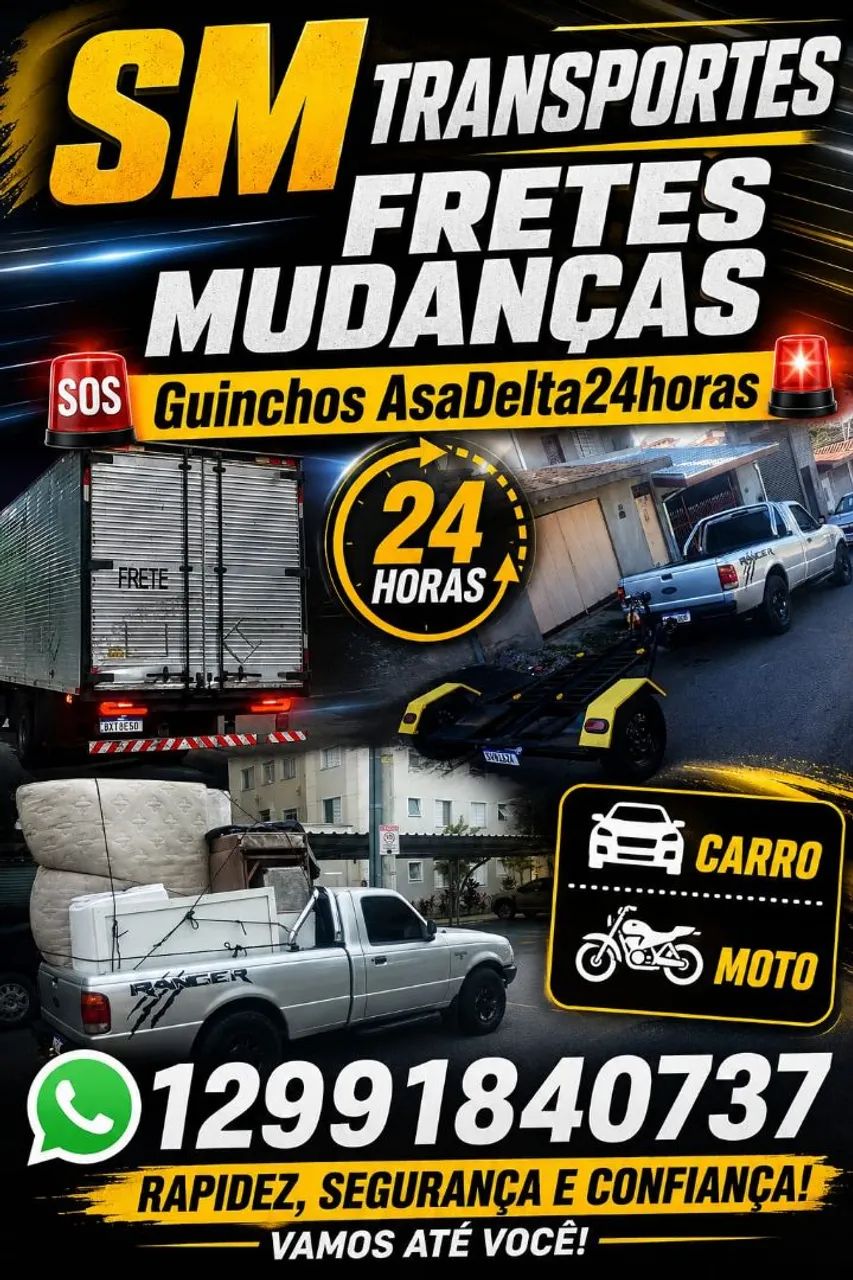 SM TRANSPORTES Mudanças & guincho 24hrs 