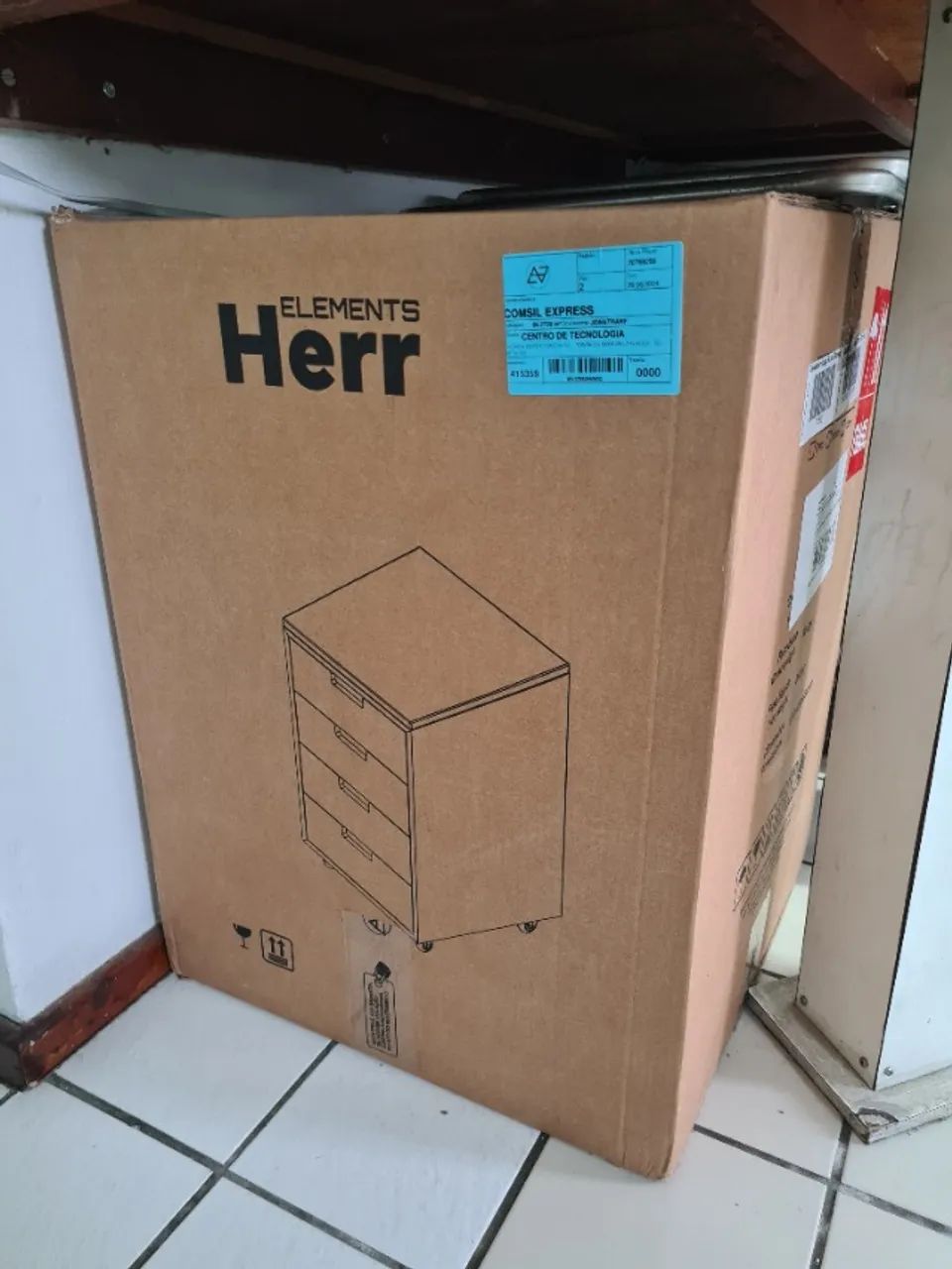 Gaveteiro Elements Herr, NOVO LACRADO