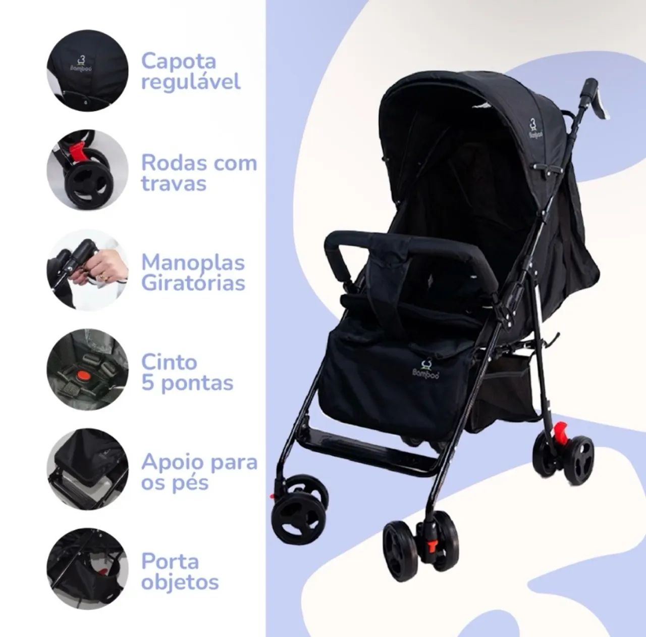 Carrinho de bebê.  - Foto 3