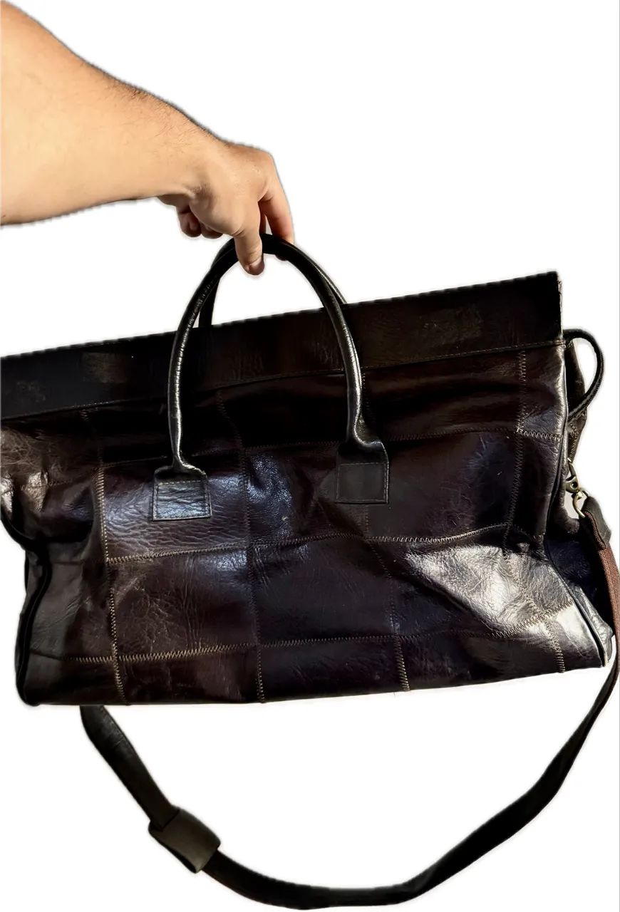 Bolsa de couro de viajem