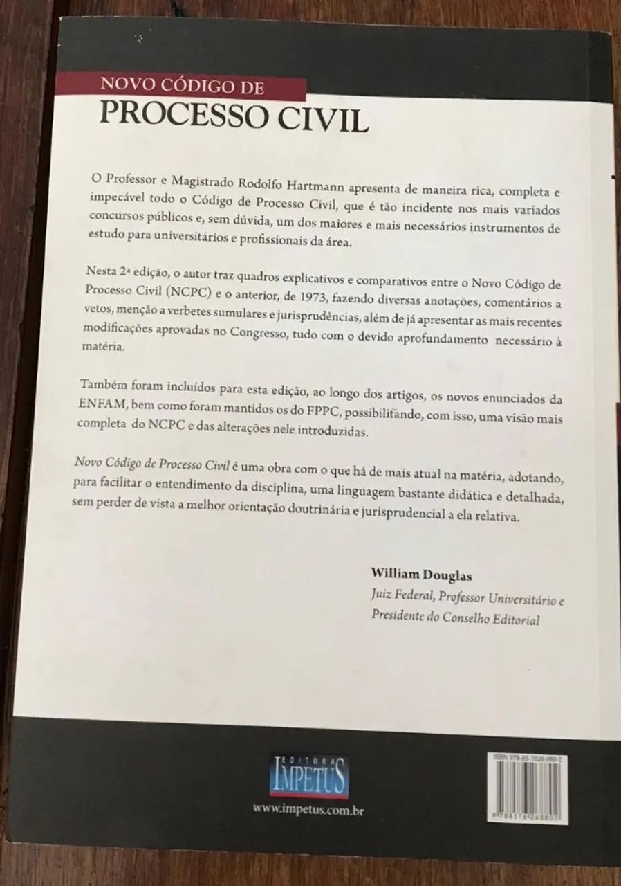Novo Código de Processo Civil comparado e anotado capa comum 2016 - Foto 5
