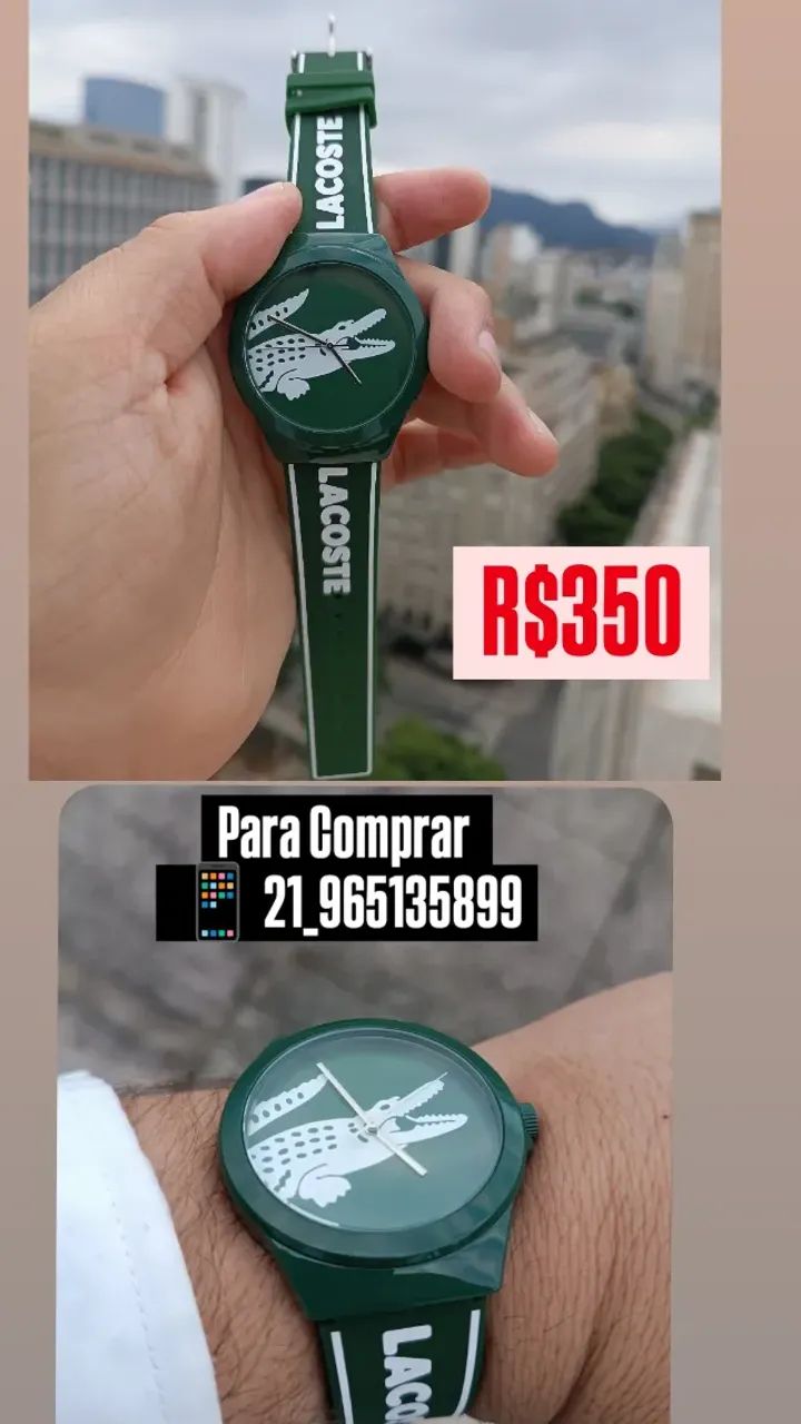Relógio LACOSTE ORIGINAL COMPLETO NA CAIXA