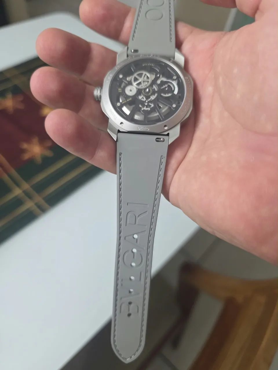 Relógio Bvgari octo Roma Skeleton automático base ETA - Foto 5