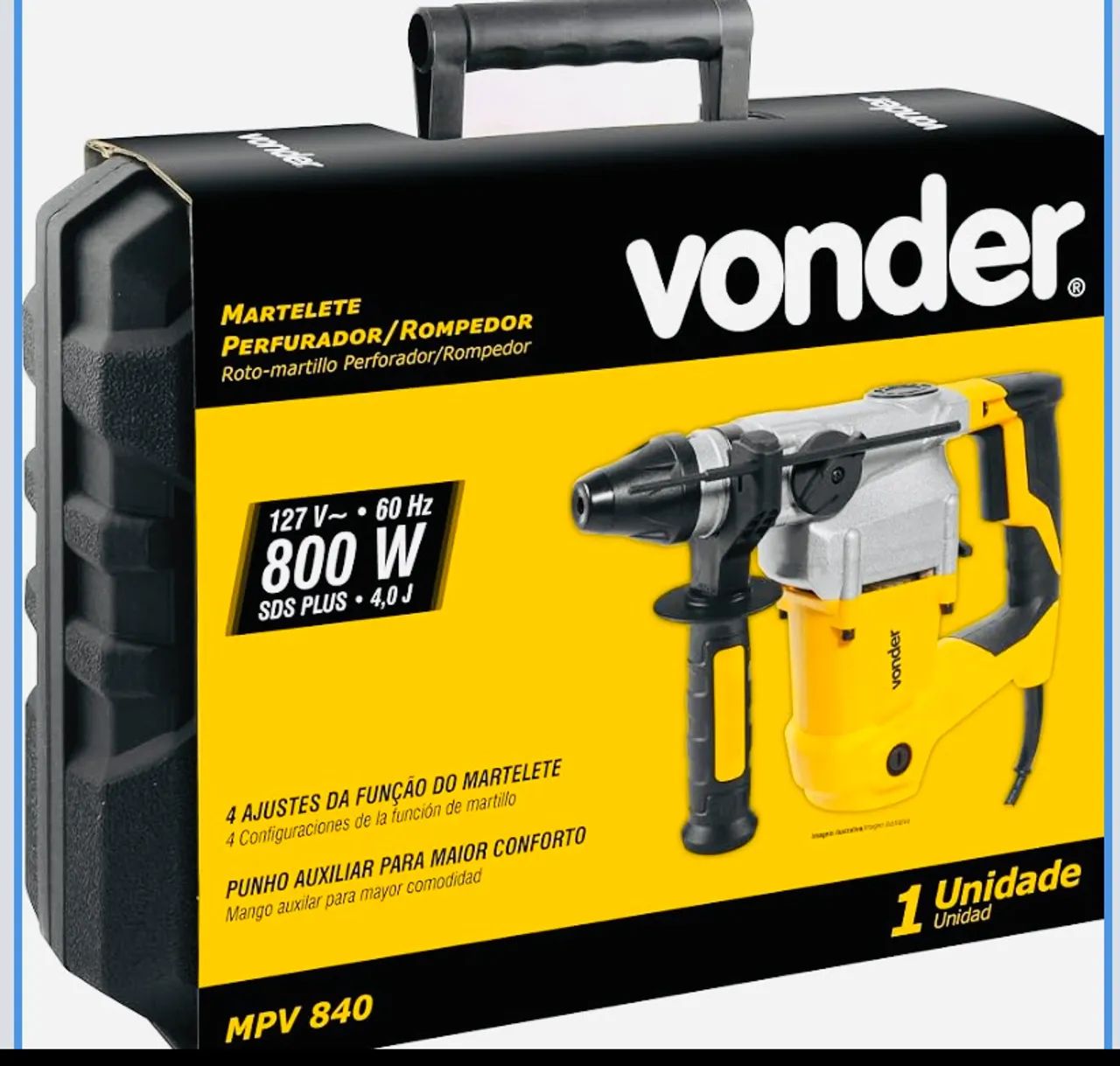 Martelete rompedor Vonder 840W  MPV840. - Foto 2