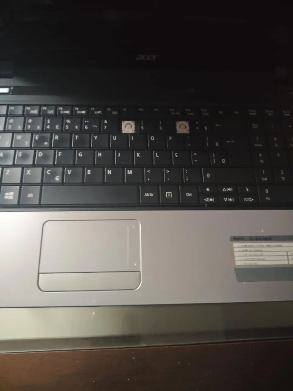 Carcaça notebook acer e carregador original - Foto 3