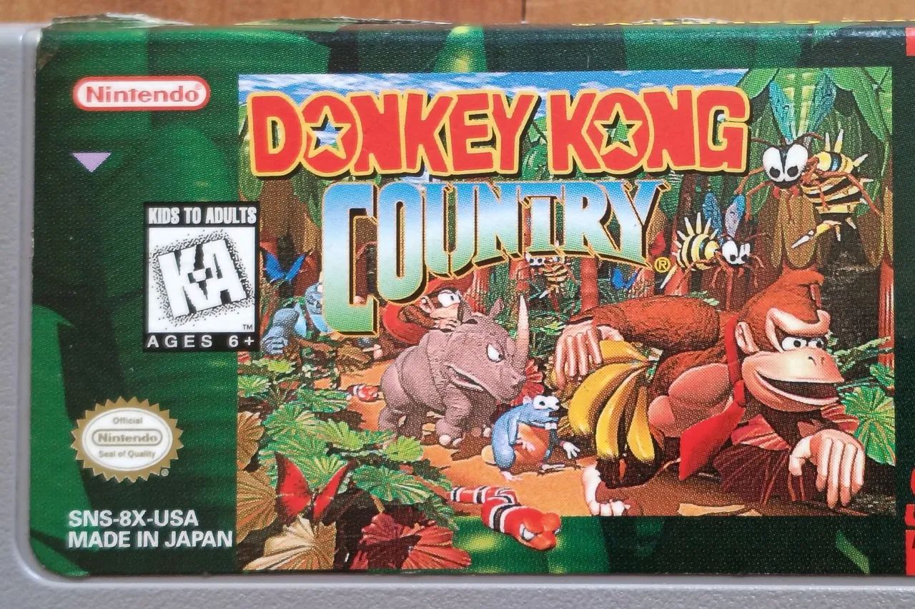 Donkey Kong Country ORIGINAL Super Nintendo - Jogos de Vídeo Game