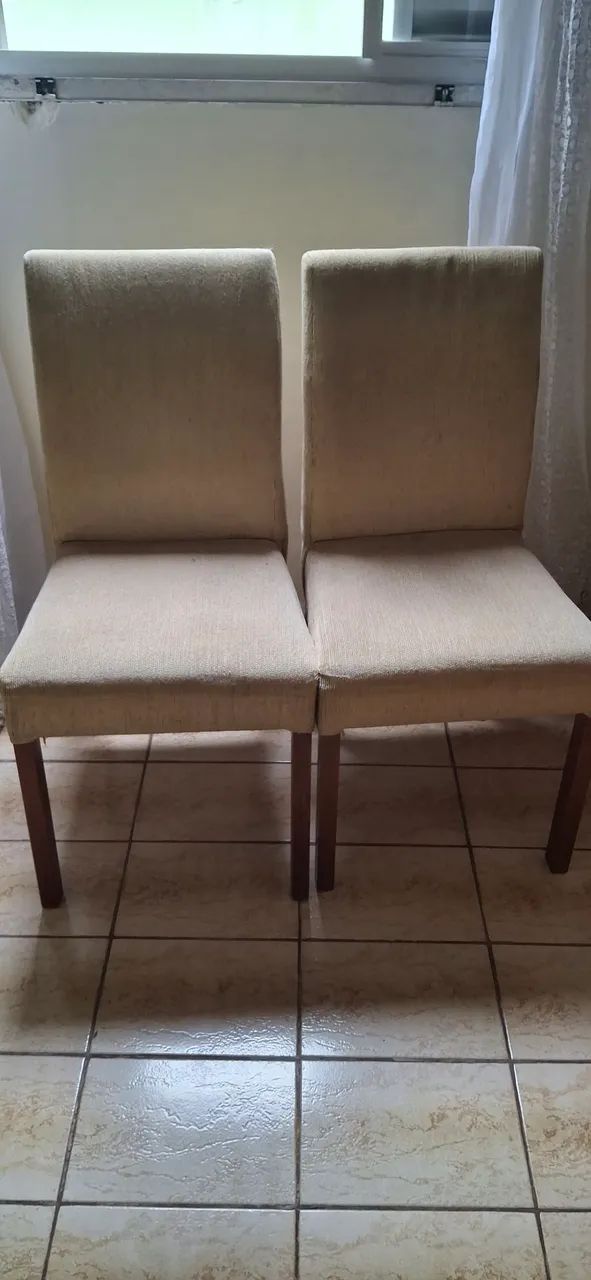 Par de cadeiras de mesa de jantar