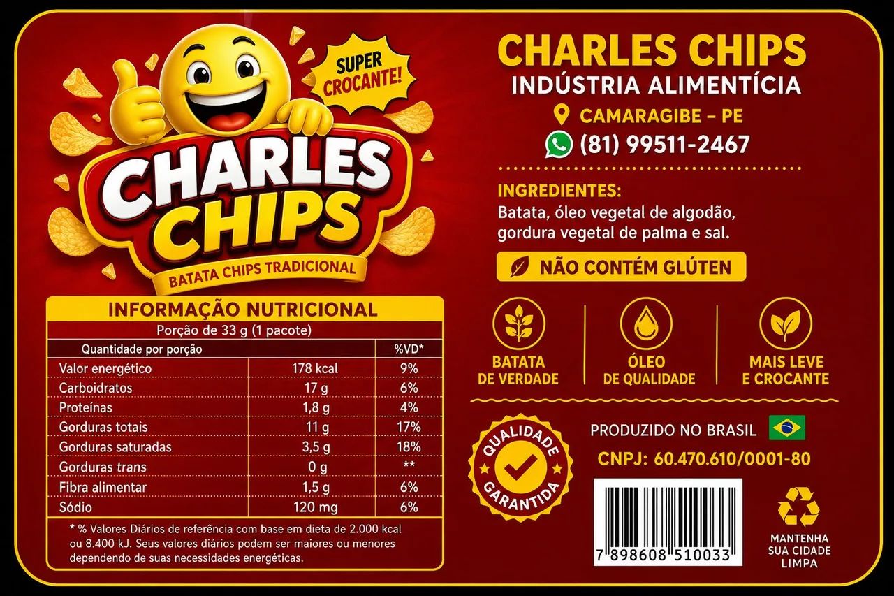 SEJA UM DISTRIBUIDOR CHARLES CHIPS - Foto 2