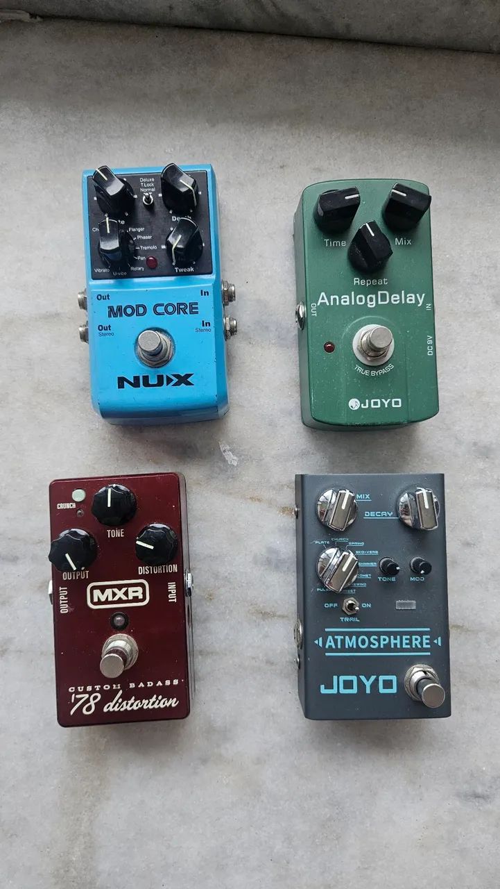 Set de pedais de guitarra