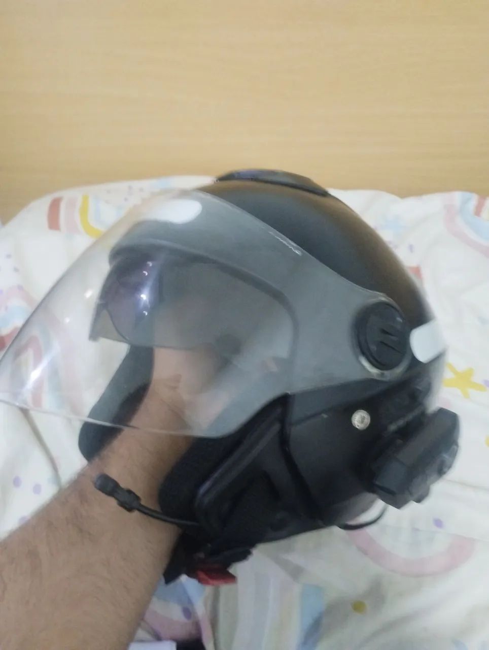 Capacete protork com viseira dupla  - Foto 5