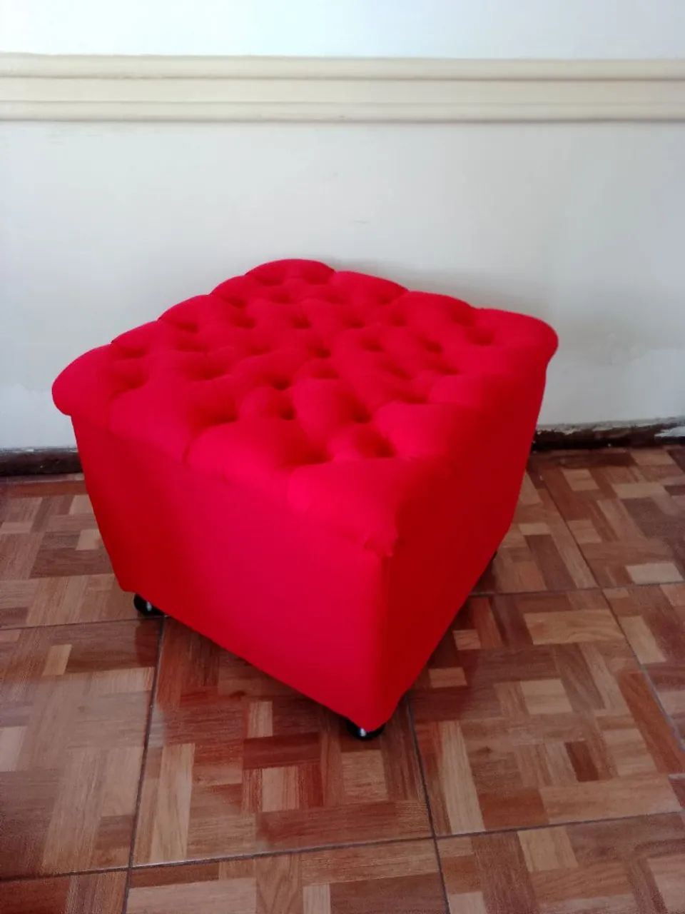 Puff vermelho grande. - Foto 3
