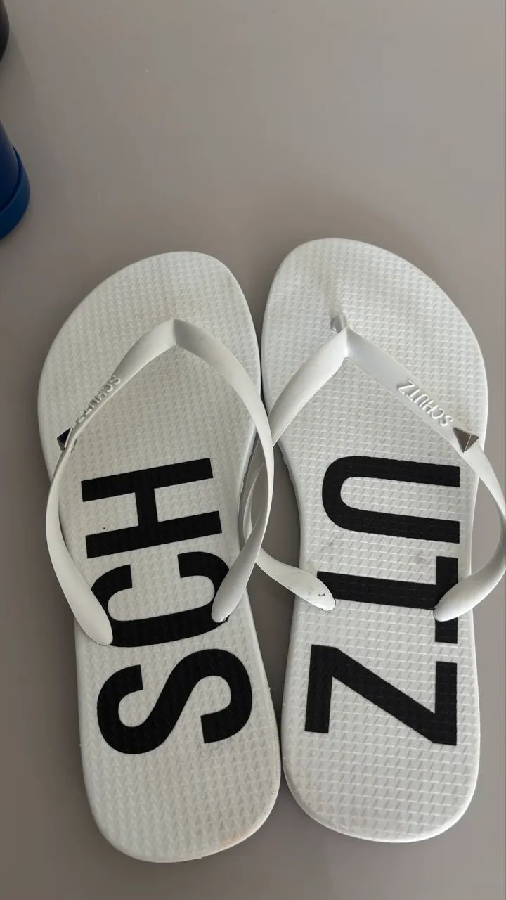 Chinelo Schutz branco - 35/36 - Foto 3