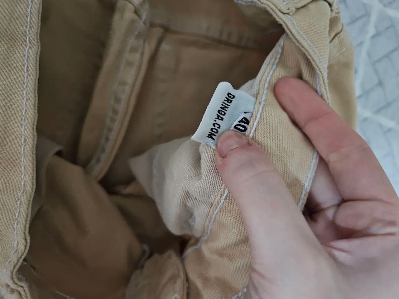 Calça bege gringa.com 40 - Foto 3