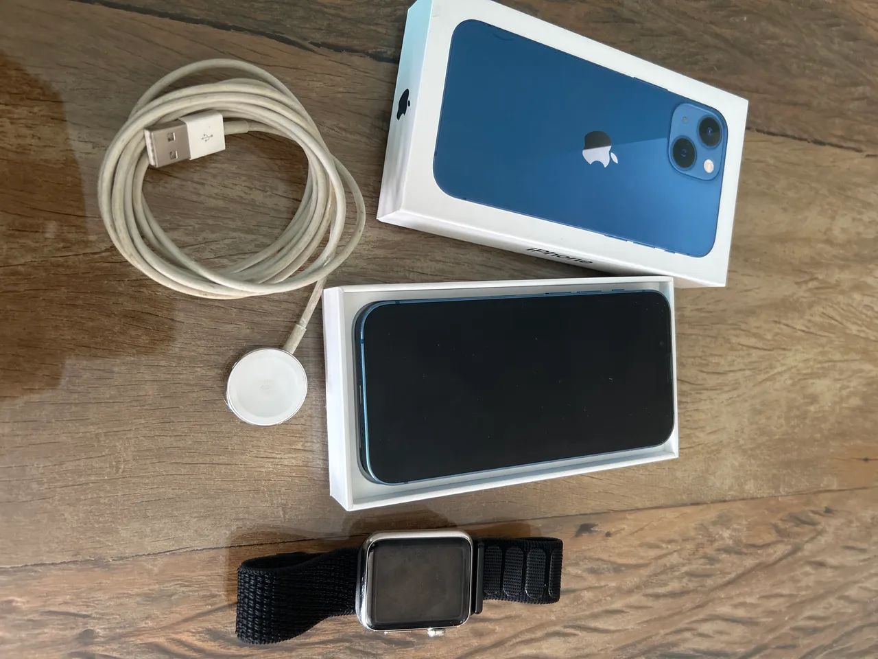 スマートフォン本体 iPhone 13 mini 128GB + Apple Watch S7 iPhone 13 mini 128GB + Apple Watch 1 ger - Celulares e Smartphones