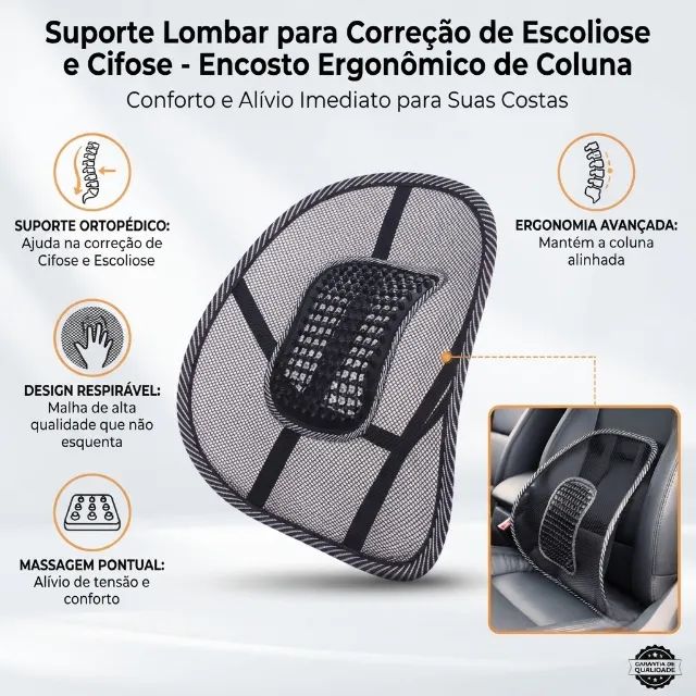 Suporte Lombar para Correção Postural e Alívio da Coluna - Foto 4