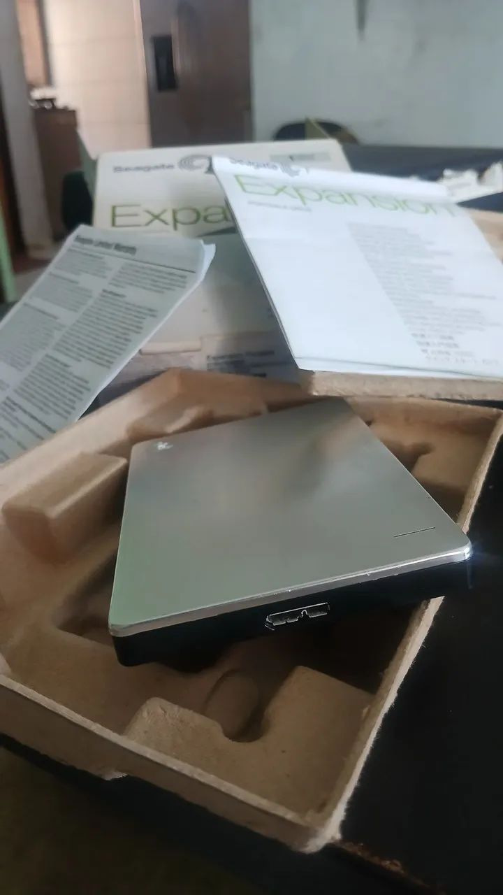HD Externo de 500Gb Seagate na caixa