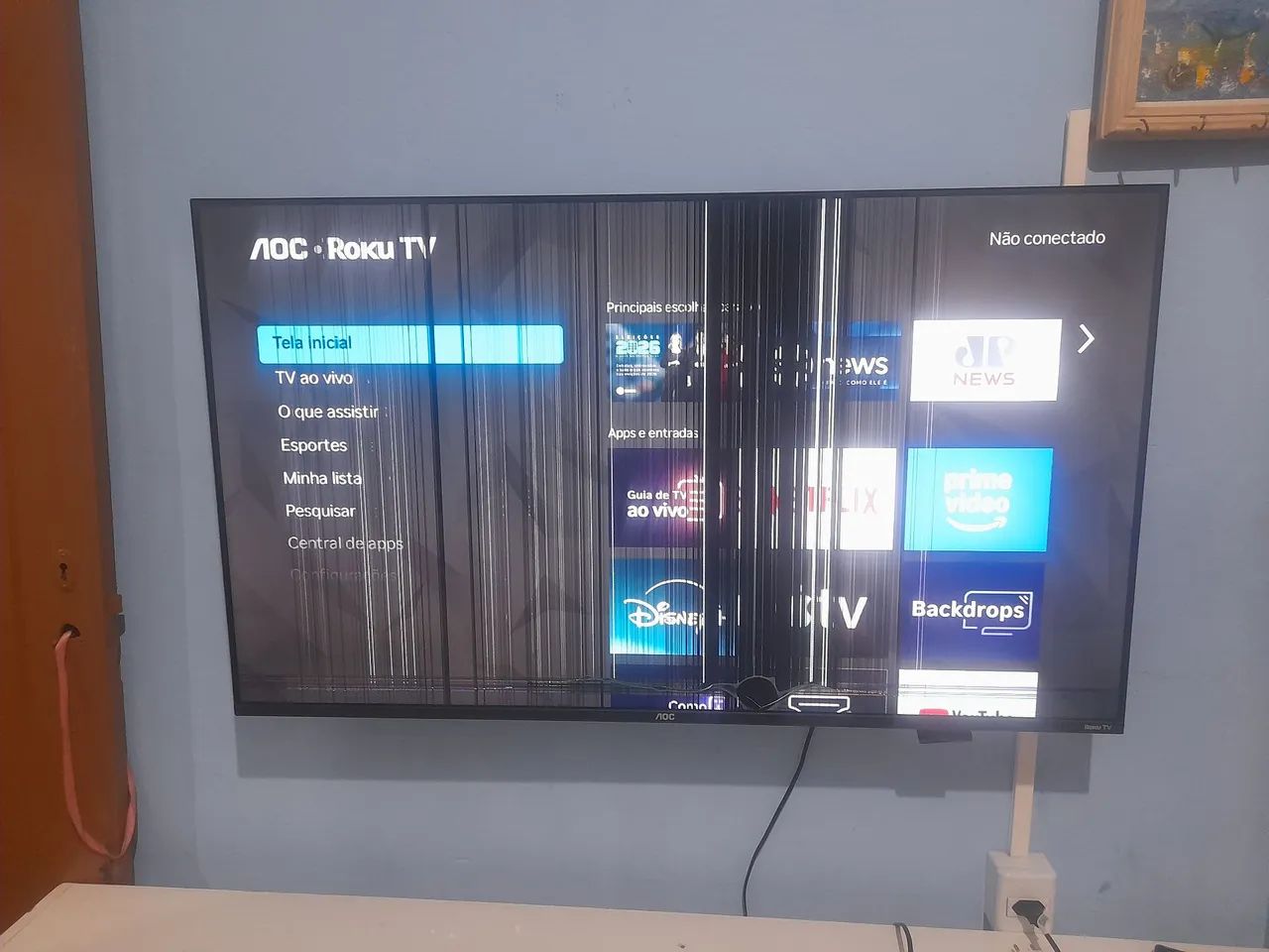 Tv Roku 43 , tela com defeito - Foto 2