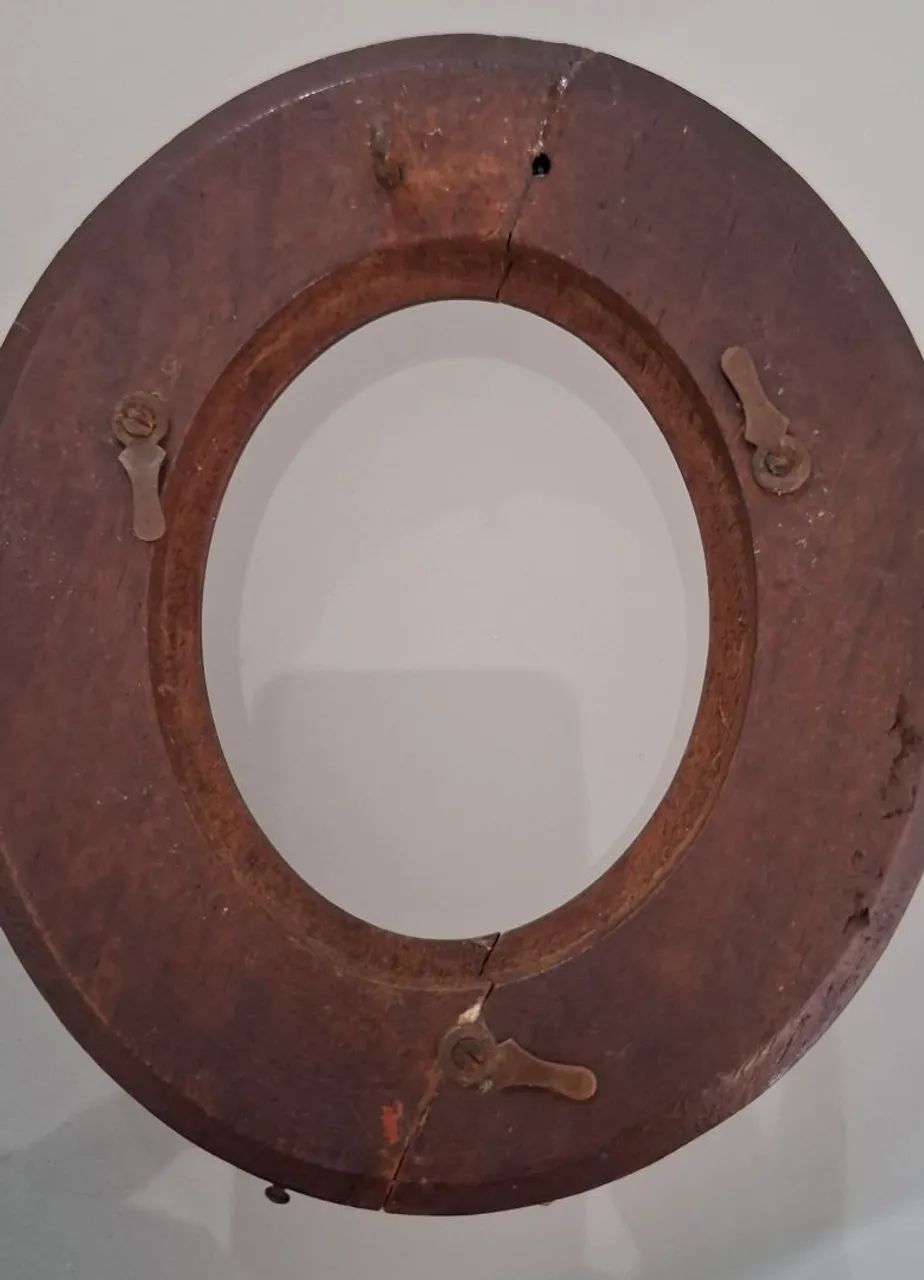 Porta retrato de madeira antigo - Foto 2