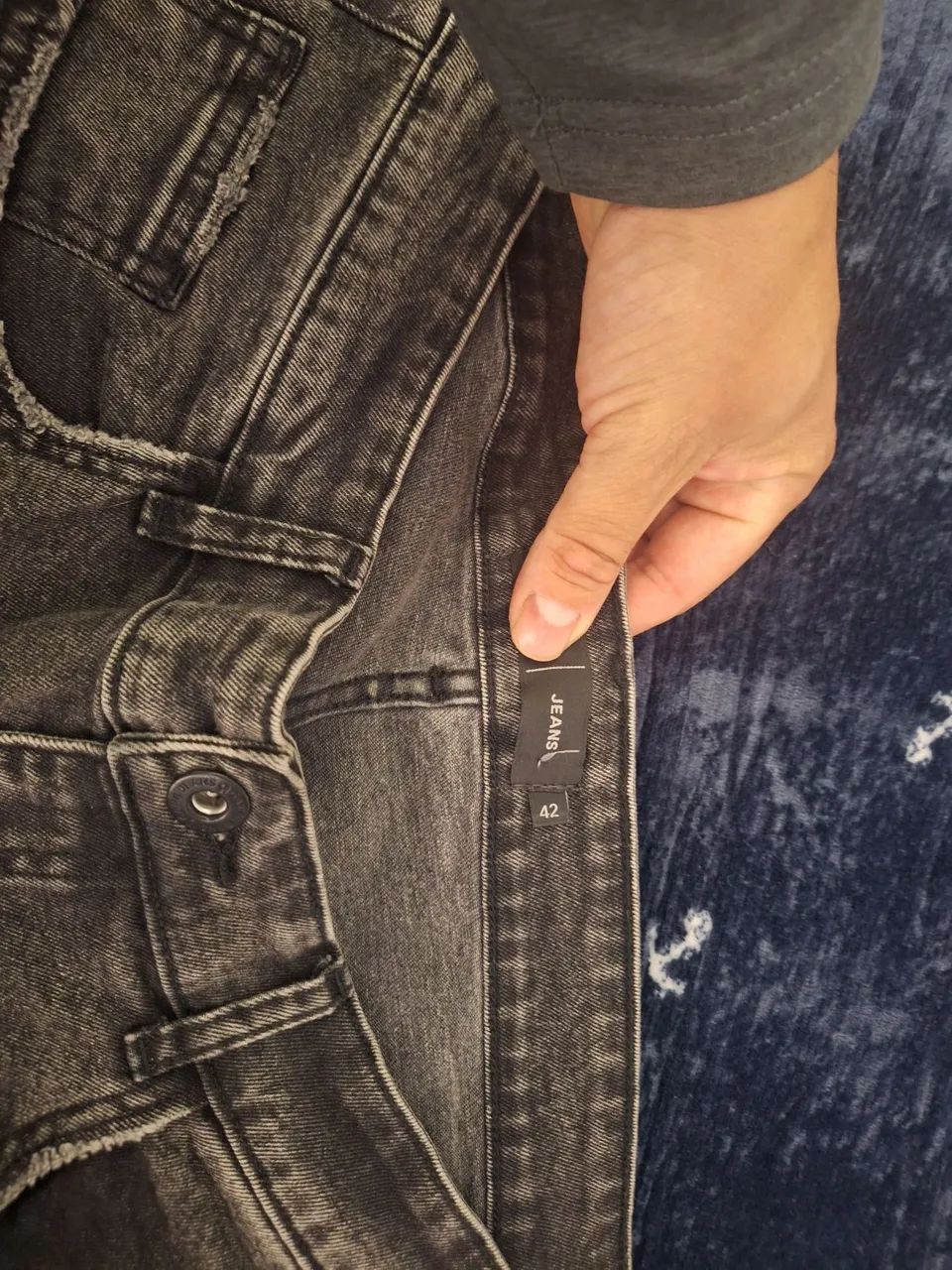 Calça jeans preta - Foto 2