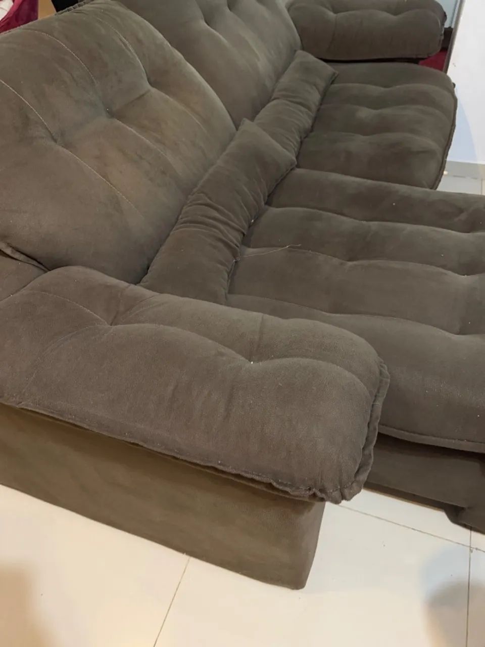 Sofá novinho marrom retratil - Foto 2