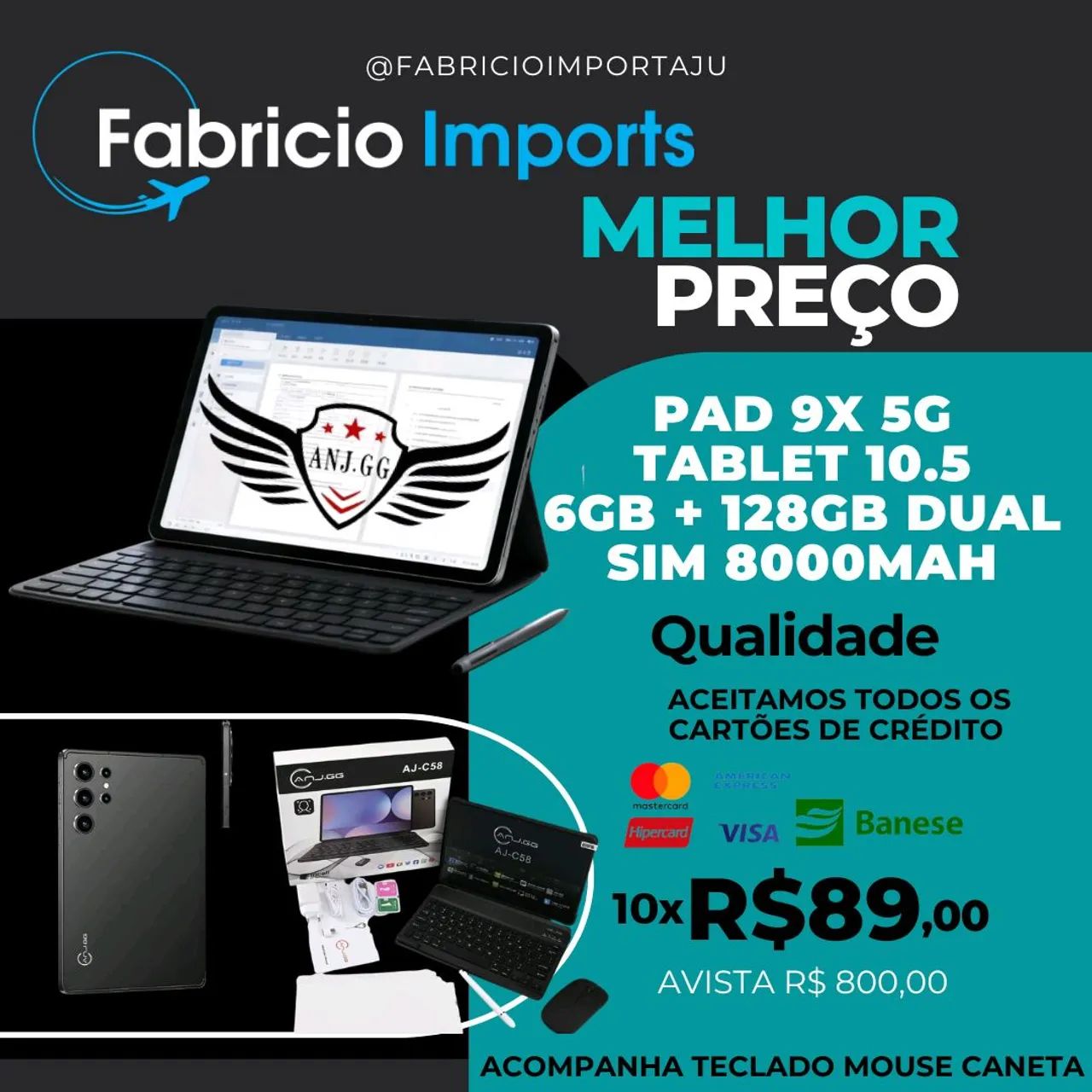 TABLET 10.1 + CAPA + TECLADO+ MOUSE ETC