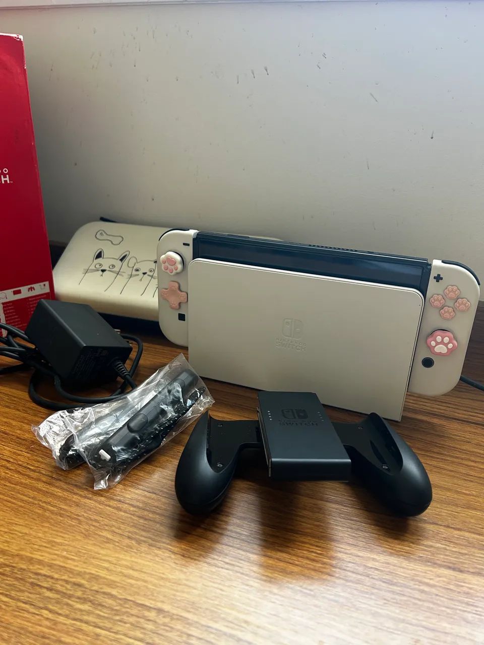 Console Nintendo Switch OLED Branco com capa - Foto 4