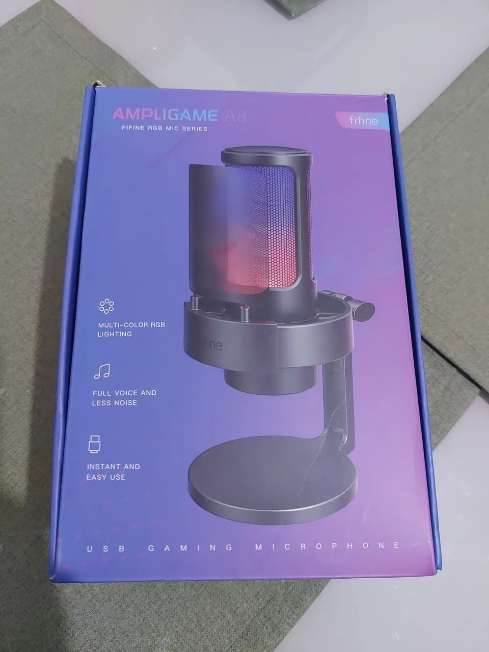 Microfone Fifine Ampligame A8 Condensador USB - Foto 5