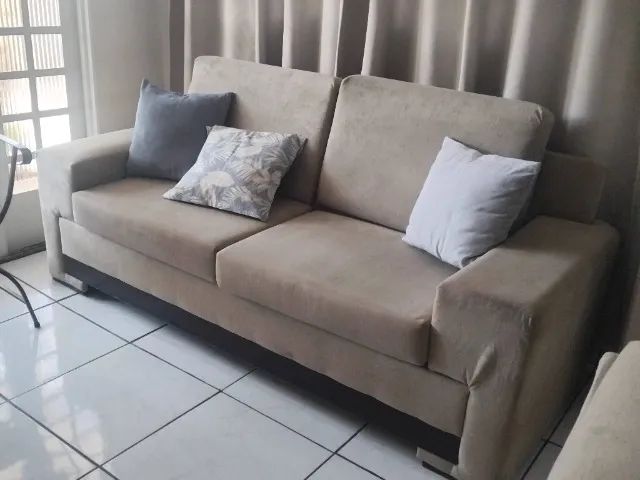 Sofa grande, 3 lugares! R$600,00, preço de oportunidade. - Foto 2