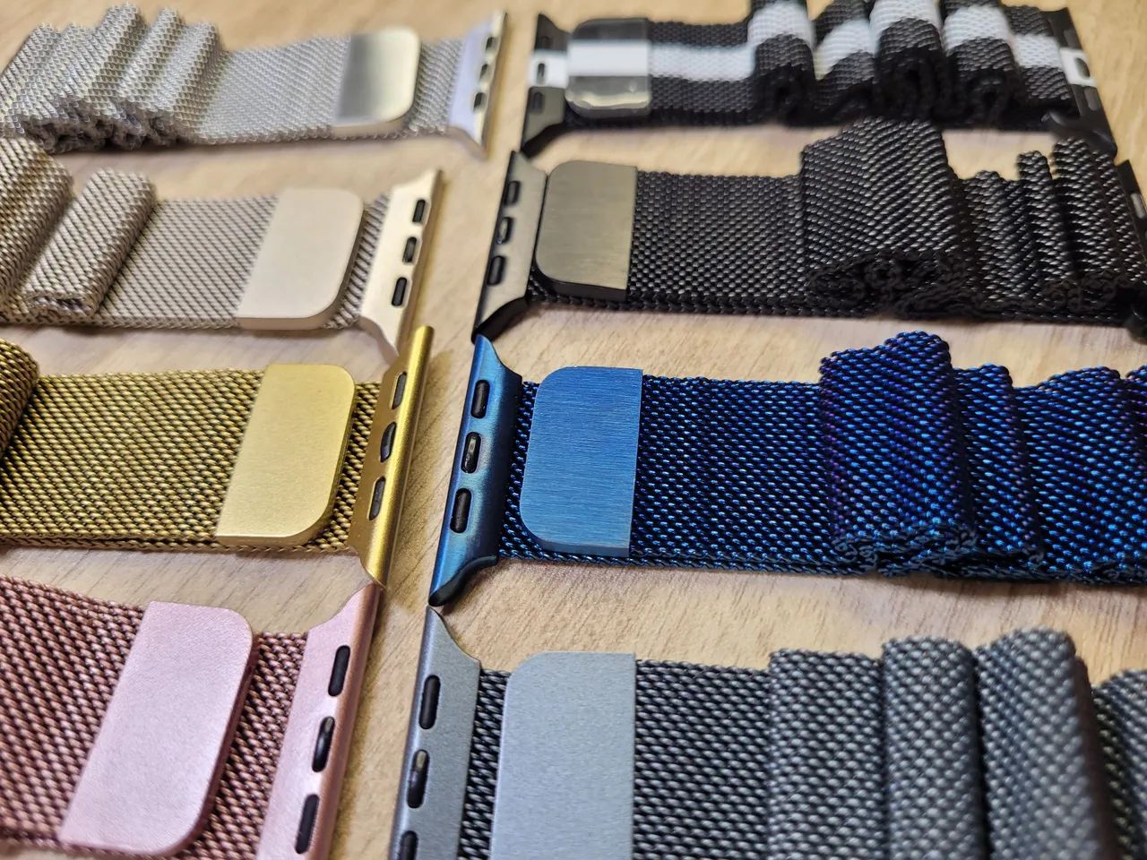 Pulseiras aço Milanesa para Apple Watch de 38 a 49 ultra  - Foto 2