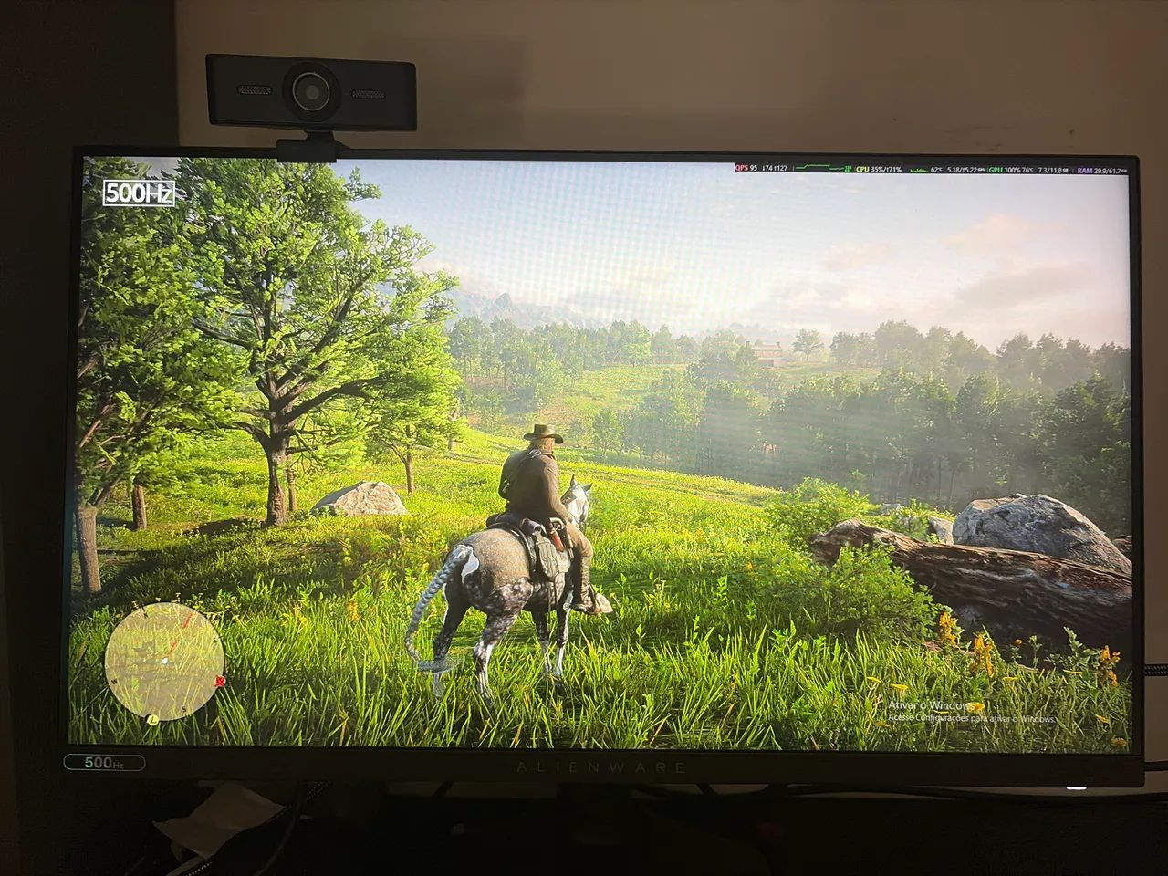 Monitor Alienware 500hz 25' fullhd Fast IPS