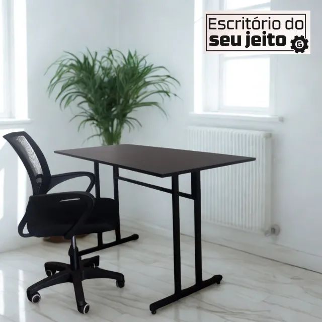 Mesa de Escritório 1,20m NOVA Multiuso Industrial para Computador Notebook Office Birô - Foto 5