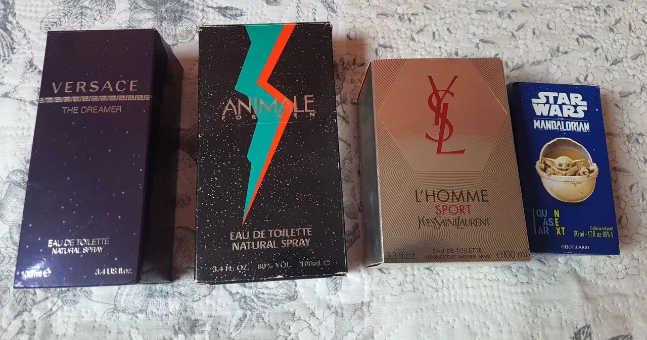 Lote frascos vazios perfumes originais 