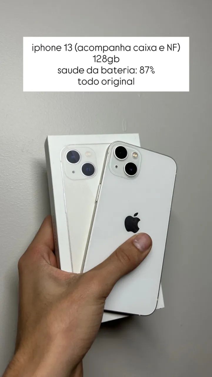 iphone 13 - todo original - bateria 87%