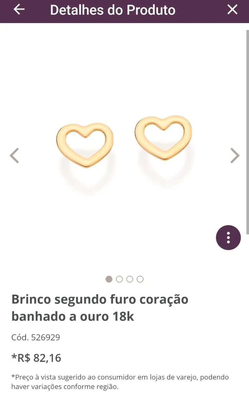 Brinco Coração  - Foto 5