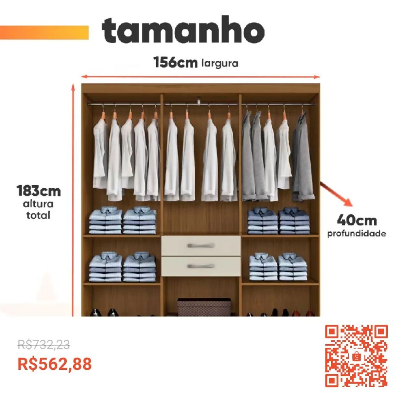Guarda roupa casal 7 portas - Foto 3
