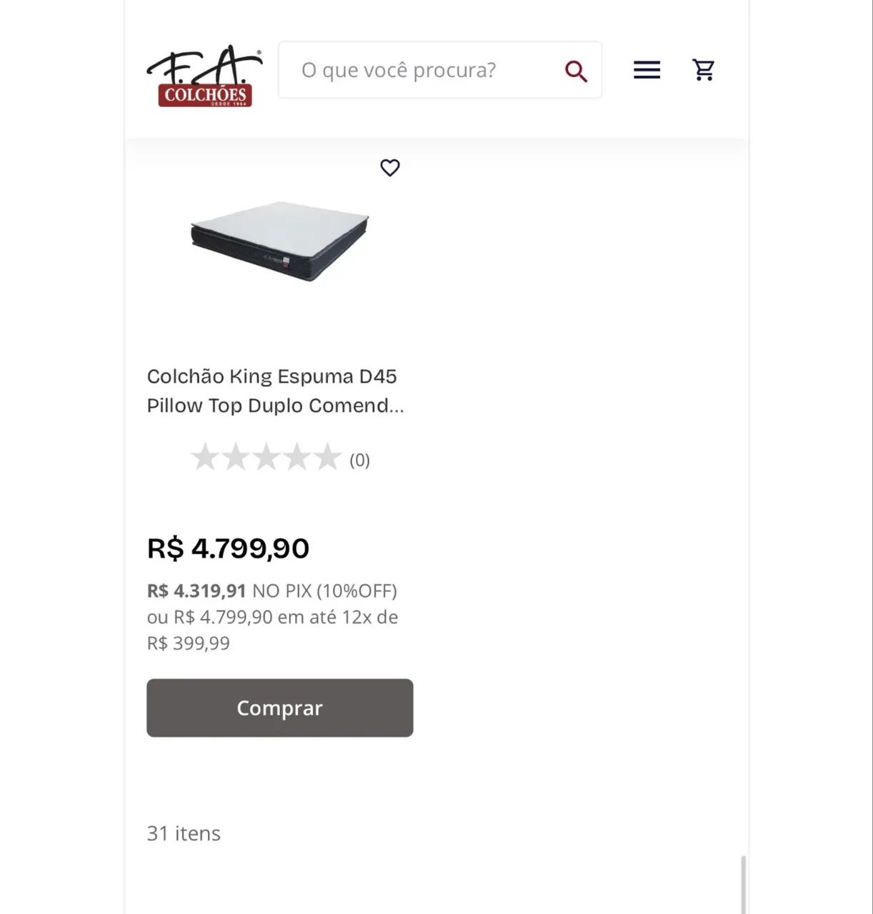 Cama box e colchão king da F.A. Colchões  - Foto 5