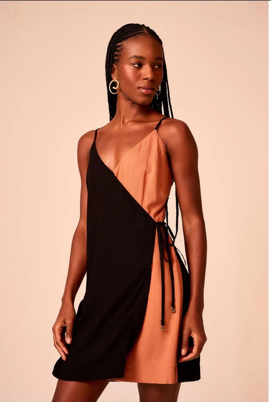Vestido Peahi bicolor PP