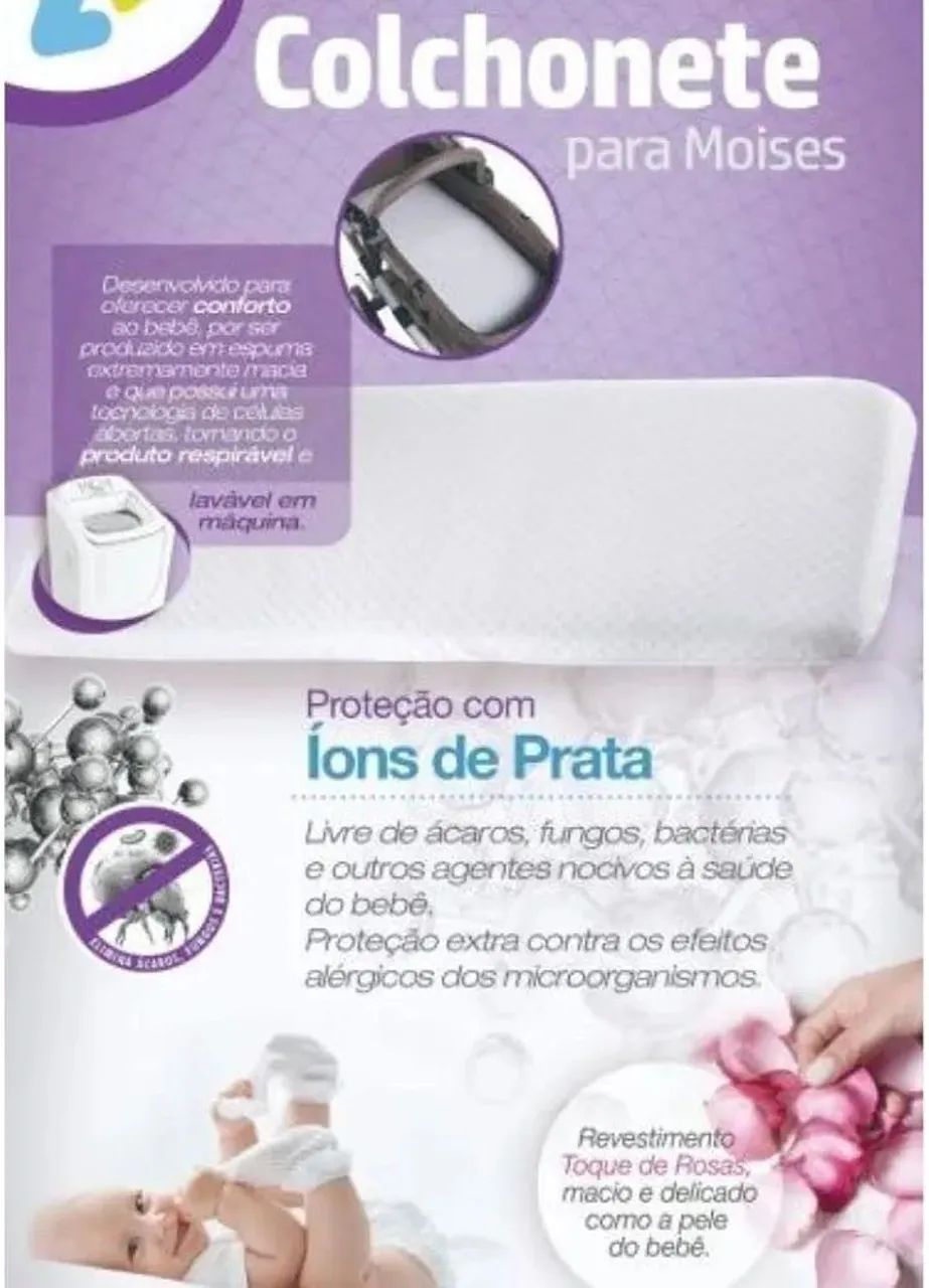 Colchonete para Moisés (marca Fibrasca) - Foto 3