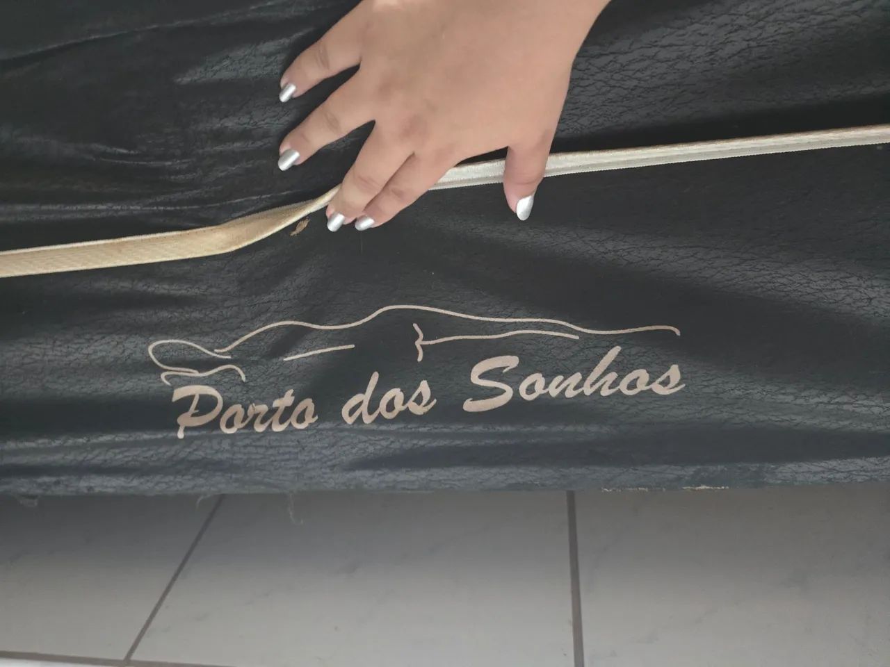 Cama box de casal + colchão de molas ensacadas - R$300 - Foto 3