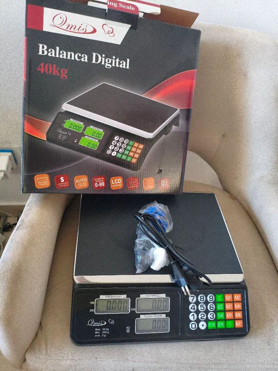 Balança digital 40 kg preto max - Foto 2